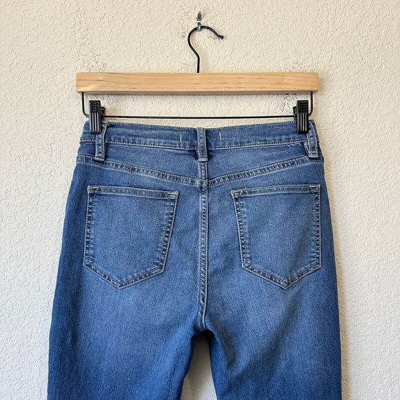 FREE PEOPLE Mid-Rise Distressed Skinny Jeans #61855-16515125 Blue - Picture 6 of 12